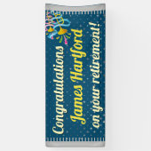 退職 横断幕 (縦)