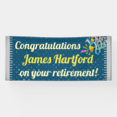 退職 横断幕 (横)