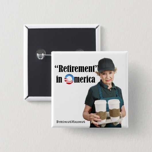 退職 缶バッジ (正面&裏面)