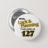 退職! 缶バッジ (正面&裏面)