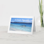 退職、走行の挨拶状 カード (正面)