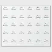 退職、黒く及び白いギフト用包装紙 ラッピングペーパー (フラット)