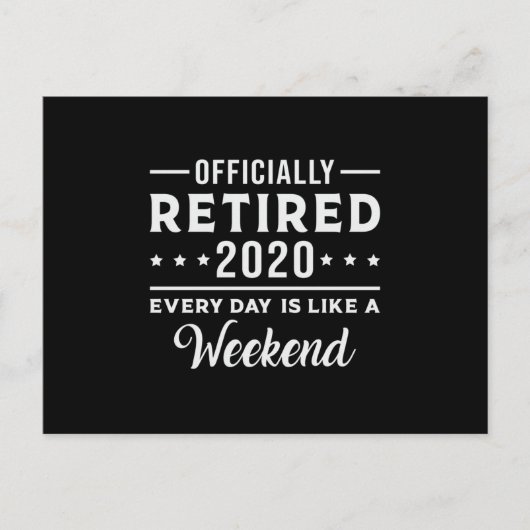 退職 2020年引退 面白いおじいちゃん ギフト ポストカード (正面)
