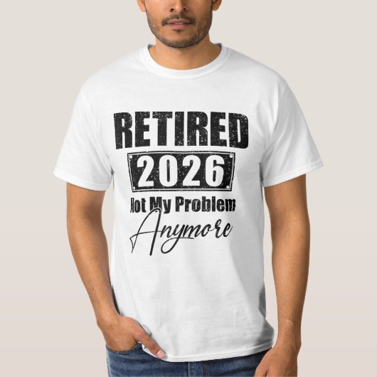 退職 2026年 定年後は知らんわ  Tシャツ (正面)