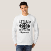 退職 2026年 定年後は知らん  Tシャツ (正面フル)