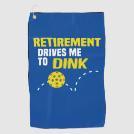 "退職Dink"はPickleballタオルに私を運転します ゴルフタオル