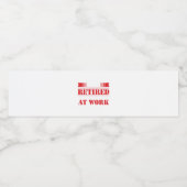 退職I amギフト退職したアイディア ペットボトルラベル (シングルラベル)