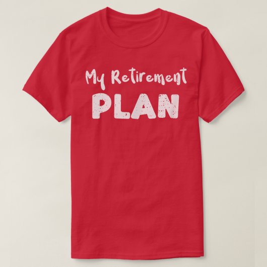 退職My Retirement PlanGuitarことわざ Tシャツ (デザイン正面)