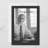 退職Save the Date モダン Magazine招待状 シーズンカード (裏面)