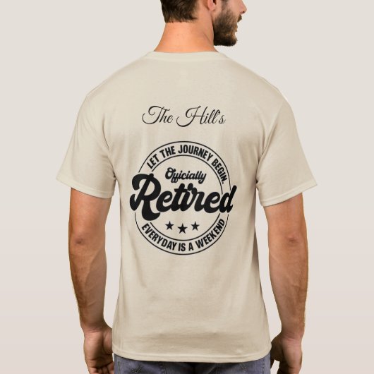 退職Tシャツ Tシャツ (裏面)