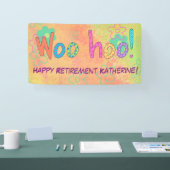退職WooHoo名バナパーソナライズされたー 横断幕 (トレードショー)