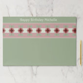 退色したグリーンとピンクの紙イベントデコール ペーパーパッド (インサイチュ)