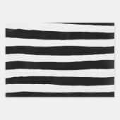 退色ブラックホワイト落書きシェイプ ラッピングペーパーシート (正面3)