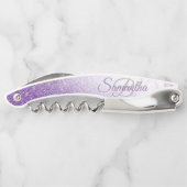 退色モスタイリッシュノグラムグリッターウェイターコルクスクリュー ソムリエナイフ (裏面)