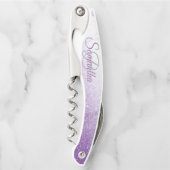 退色モスタイリッシュノグラムグリッターウェイターコルクスクリュー ソムリエナイフ (正面)