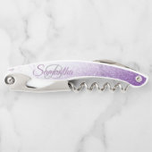 退色モスタイリッシュノグラムグリッターウェイターコルクスクリュー ソムリエナイフ (正面)