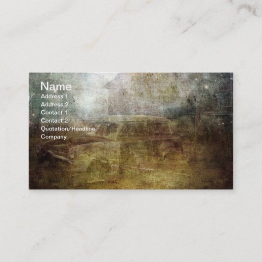 退行廃遠くに棄車 名刺 (正面)