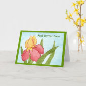 退院カード カード (黄色い花)