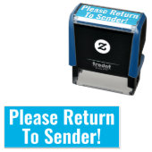 「送はっきりした信に戻って下さい!」 ゴム印 セルフインキングスタンプ (インサイチュ)