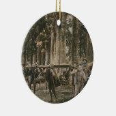 送られたくず、c.1880sがあっている日本のな家族 セラミックオーナメント (右)