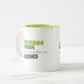 送りますやかんトラックを作成して下さい ツートーンマグカップ (正面左)