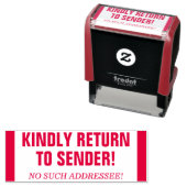 「送り主に戻って!」 ゴム印 セルフインキングスタンプ (インサイチュ)