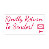「送り主に戻って!」 ゴム印 セルフインキングスタンプ (デザイン)