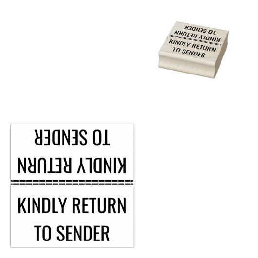 送り主に戻る"ゴム印 ラバースタンプ (押印)