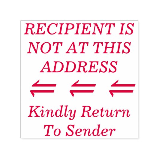 「送り先に返却願います」ゴム印 セルフインキングスタンプ (デザイン)