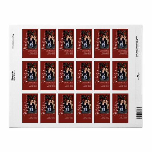 送り先住所ラベル ラベル (フルシート)