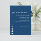 送り出し星バーバルミツワーパーティーカード 招待状 (スタンド正面)