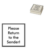 「送コンテンポラリー信に戻って下さい!」 ラバースタンプ (押印)