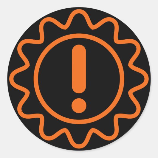 送信エ吹ラーシール ラウンドシール (正面)