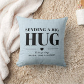 送信ハグ名前をカスタムするモダンシックマザーズデイ クッション (ブランケット)