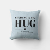 送信ハグ名前をカスタムするモダンシックマザーズデイ クッション (正面)