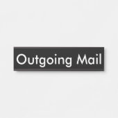 送信メール（黒） サインプレート (正面)