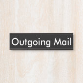 送信メール（黒） サインプレート (正面)