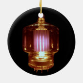 送信器白熱［赤熱］光を放つ真空管 セラミックオーナメント (裏面)