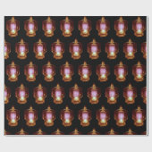 送信器白熱［赤熱］光を放つ真空管 ラッピングペーパー (フラット)