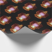 送信器白熱［赤熱］光を放つ真空管 ラッピングペーパー (角)