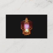 送信器白熱［赤熱］光を放つ真空管 名刺 (正面)