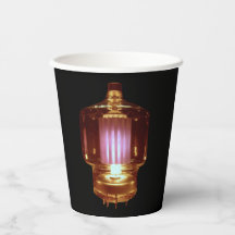 送信器白熱［赤熱］光を放つ真空管