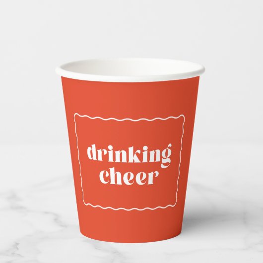 送信応援ホリデーカップ 紙コップ (正面)