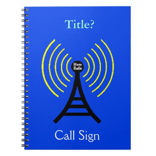 送信機付きハム無線ノート ノートブック (正面)