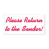 「送信者に戻ってくれ！」 ゴム印 セルフインキングスタンプ (デザイン)