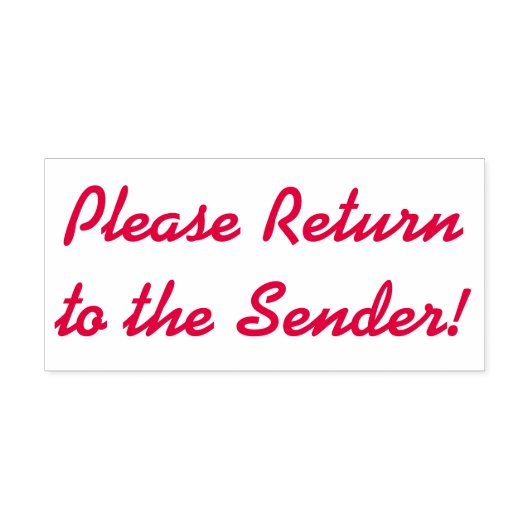 「送信者に戻ってくれ！」 ゴム印 セルフインキングスタンプ