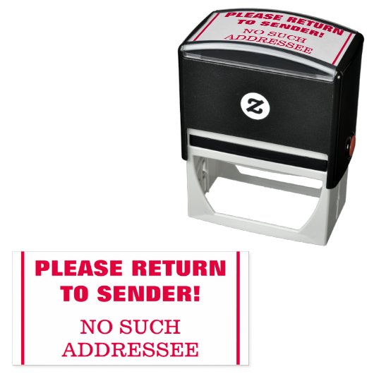 「送信者に戻って下さい」「そのようなアドレス帳は無い」 セルフインキングスタンプ (インサイチュ)