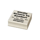 「送信者に戻って下さい」「不明な受信者」 ラバースタンプ (スタンプ)