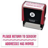 「送信者に戻って下さい！」「受信者が移動した」 セルフインキングスタンプ (インサイチュ)