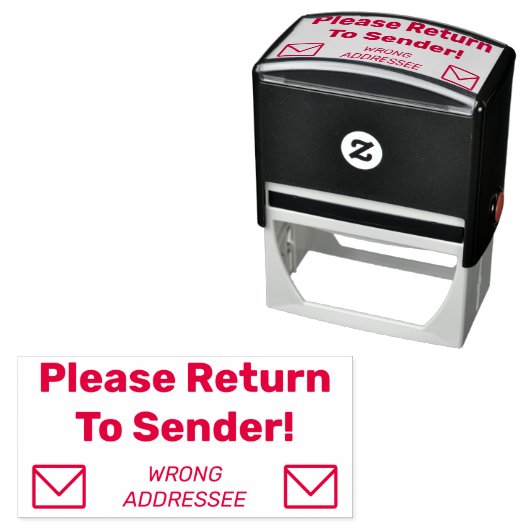 「送信者に戻って下さい」「宛先が違う」 セルフインキングスタンプ (インサイチュ)